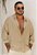 Camisa Oversized Viscolinho Areia - Imagem 1