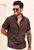 Camisa Linho Marrom Café - Imagem 1