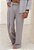 Calça Pantalona Linho Cinza Mescla - Imagem 1