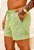 Shorts Barra Italiana Linho Verde Menta - Imagem 1