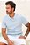 Camiseta Polo Texturizada Azul Bebê - Imagem 1