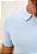 Camiseta Polo Texturizada Azul Bebê - Imagem 2