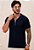 Camiseta Polo Tricot Modal Azul Marinho - Imagem 1