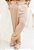 Calça Linho Listrada Nude - Imagem 1