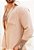 Camisa Linho Listrada Nude - Imagem 2