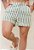 Shorts Linho Listrado Verde - Imagem 1