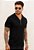 Camiseta Polo Tricot Modal Preta - Imagem 1