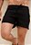 Mini Shorts Moletinho Preto - Imagem 1