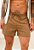 Mini Shorts Linho Caramelo - Imagem 1