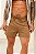 Mini Shorts Linho Caramelo - Imagem 3