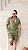 Conjunto Linho Gola Padre Verde Musgo - Imagem 6