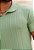 Camiseta Polo Tricot Texturizada Verde Menta - Imagem 3