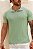 Camiseta Polo Tricot Texturizada Verde Menta - Imagem 2
