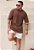 Camiseta Oversized Marrom Chocolate - Imagem 3