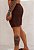 Shorts Alfaiataria Linho Marrom Chocolate - Imagem 16
