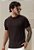 Camiseta Tricot Texturizada Marrom Café - Imagem 1