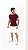 Camiseta Básica Ribana Vermelho Marsala - Imagem 2