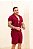 Conjunto Linho Gola Padre Vermelho Marsala - Imagem 6