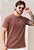 Camiseta Algodão Marrom Chocolate - Imagem 1