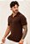 Camiseta Polo Tricot Marrom Café - Imagem 1