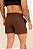 Mini Shorts Moletinho Marrom Café - Imagem 4