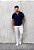 Camiseta Polo Tricot Zíper Azul Marinho - Imagem 5