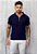 Camiseta Polo Tricot Zíper Azul Marinho - Imagem 6