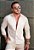 Camisa Social Acetinada C/ Elastano Bege - Imagem 13