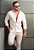 Camisa Social Acetinada C/ Elastano Bege - Imagem 12