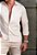 Camisa Social Acetinada C/ Elastano Bege - Imagem 2