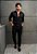Camisa Social Acetinada Preta - Imagem 6