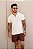 Camiseta Polo Tricot Zíper Off White - Imagem 3
