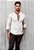Camisa Social Gola Padre Acetinada Bege - Imagem 3