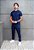 Camiseta Polo Dry Fit Azul Marinho - Imagem 10