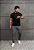 Camiseta Polo Dry Fit Preta - Imagem 2