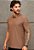 Camiseta Polo Dry Fit Marrom Chocolate - Imagem 1