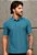 Camiseta Polo Dry Fit Azul Turquesa - Imagem 1