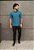 Camiseta Polo Dry Fit Azul Turquesa - Imagem 2