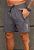 Shorts Dry Fit Cinza Grafite - Imagem 1