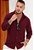 Camisa Duna Manga Longa Vermelho Marsala - Imagem 1