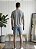 Shorts Alfaiataria Linho Azul Jeans - Imagem 4