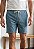 Shorts Alfaiataria Linho Azul Jeans - Imagem 1