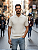 Camiseta Tricot Gola Zíper Off White - Imagem 3