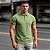 Camiseta Polo Texturizada Verde - Imagem 5