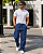 Calça Baggy Jeans Escura - Imagem 2