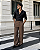 Calça Alfaiataria Wide Risca De Giz - Imagem 8