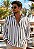 Camisa Viscolinho Listrada Beach - Imagem 1