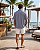 Camisa Oversized Viscolinho Listrada Beach - Imagem 8