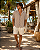 Camisa Oversized Viscolinho Listrada Beach - Imagem 3