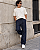 Calça Baggy Lavagem Jeans Escura - Imagem 3